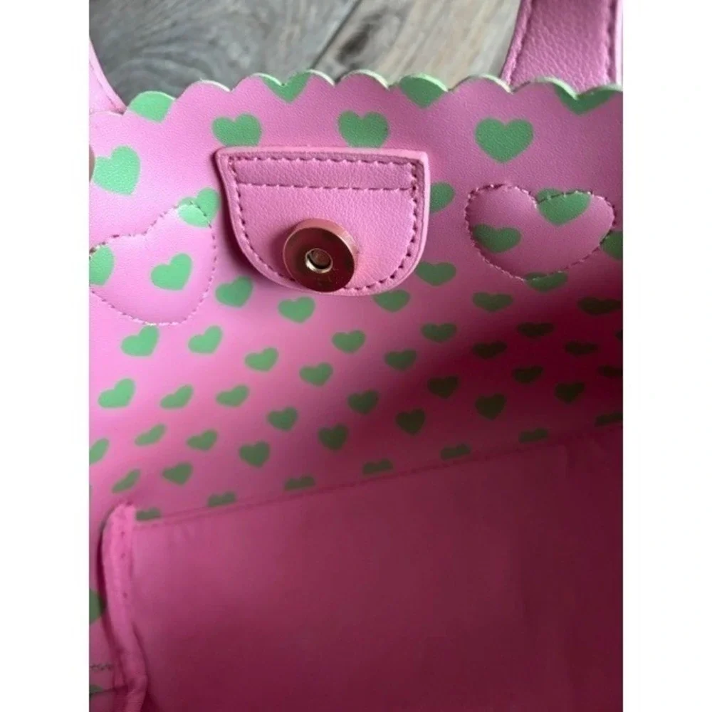 Juicy Couture Sweet Break Time Mini Bag Retro Green Pink Heart Y2K Coquette New‎